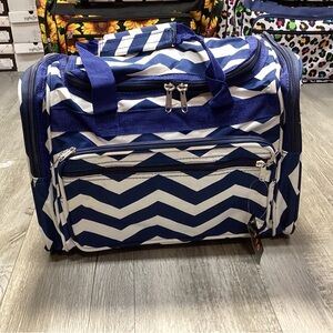 Blue Chevron Dufflebag